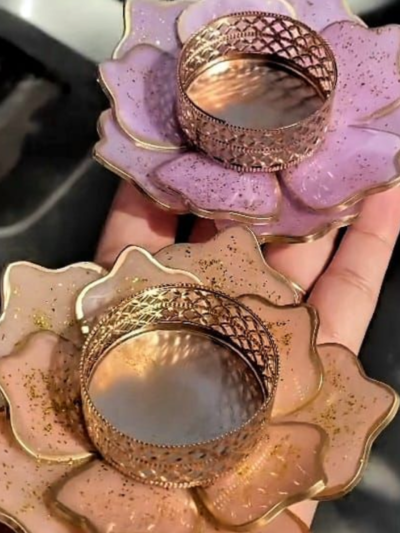 Resin Candle Holder